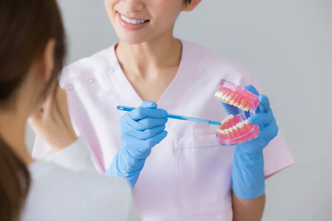 虫歯予防の歯磨き指導